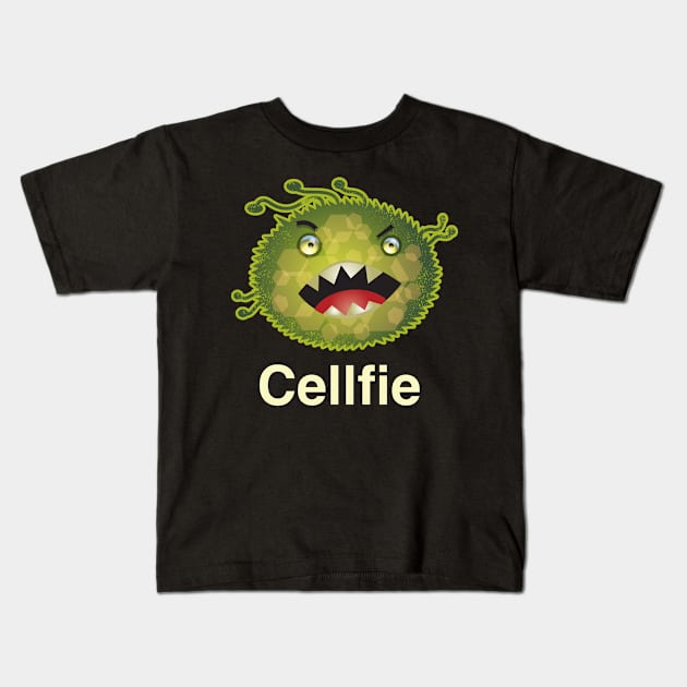Cellfie Funny Medical Laboratory Scientist Tech Kids T-Shirt by DanielLiamGill